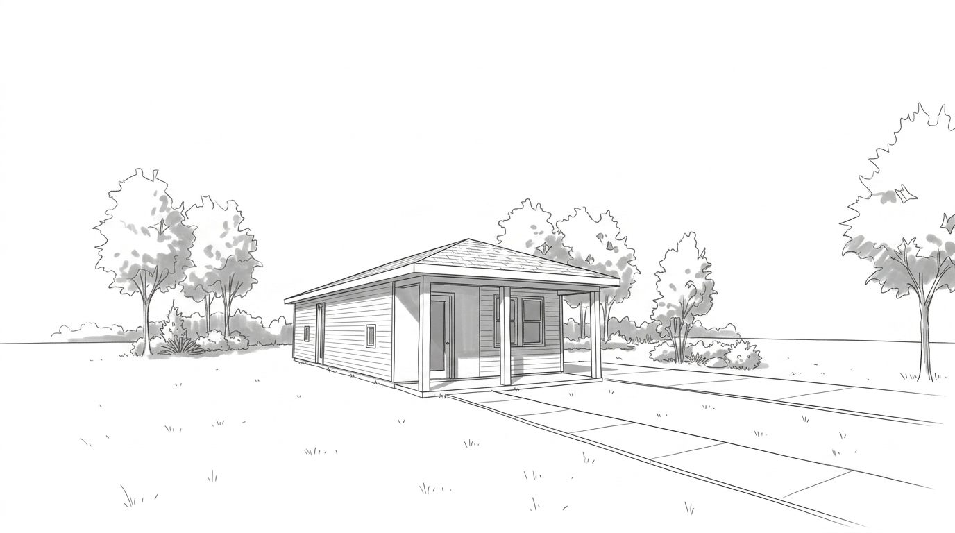 The Briar Exterior - Concept Sketch, Rear