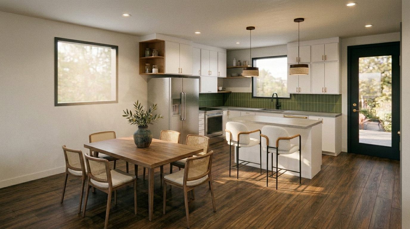The Fern Interior - Kitchen, Green